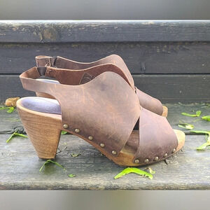 Sanita Wooden Platform Sandals